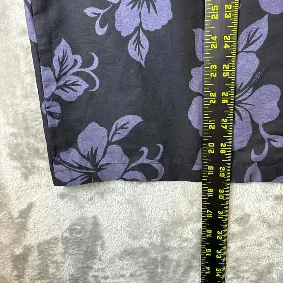 KY'S Hawaiian Shirt Mens L Tropical Button Up Floral Beer Beach USA Made B35 - Picture 5 of 5